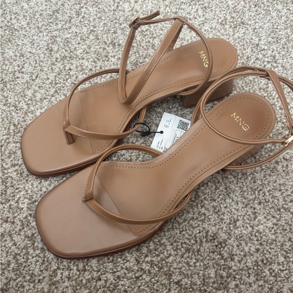 Mango Tan Minimalist Sandals - Picture 5 of 6